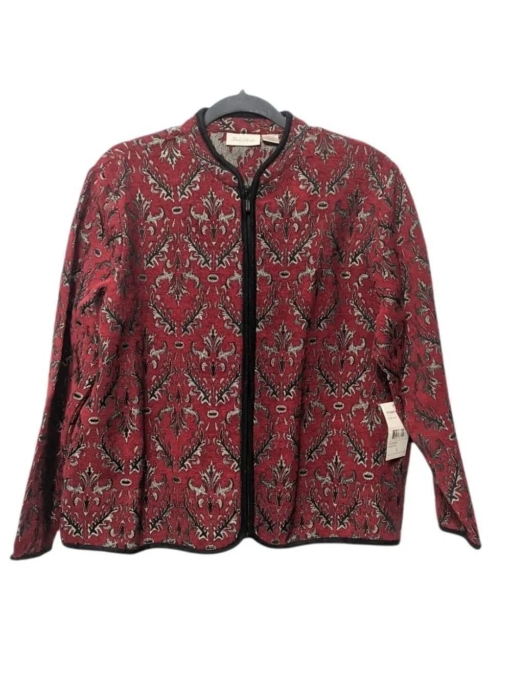 NWT STUDIO WORKS Tapestry Barn Zip Jacket L